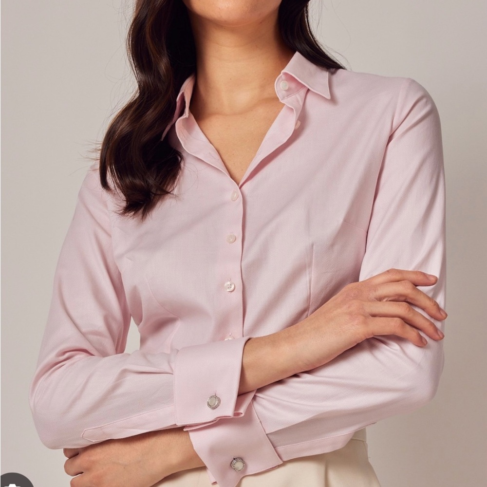 Intermix fitted pastel pink button-down size 40